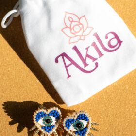 Aretes Sagrado Corazón & Ojo Místico Blue: Protección, Amor Consciente y Brillo Sagrado
