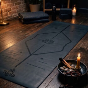 Yoga Mat Align Flor de Loto Charcoal: Precisión, Agarre Superior y Geometría Consciente